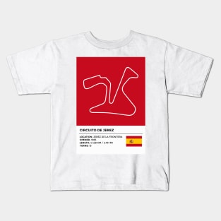 Circuito de Jerez [info] Kids T-Shirt